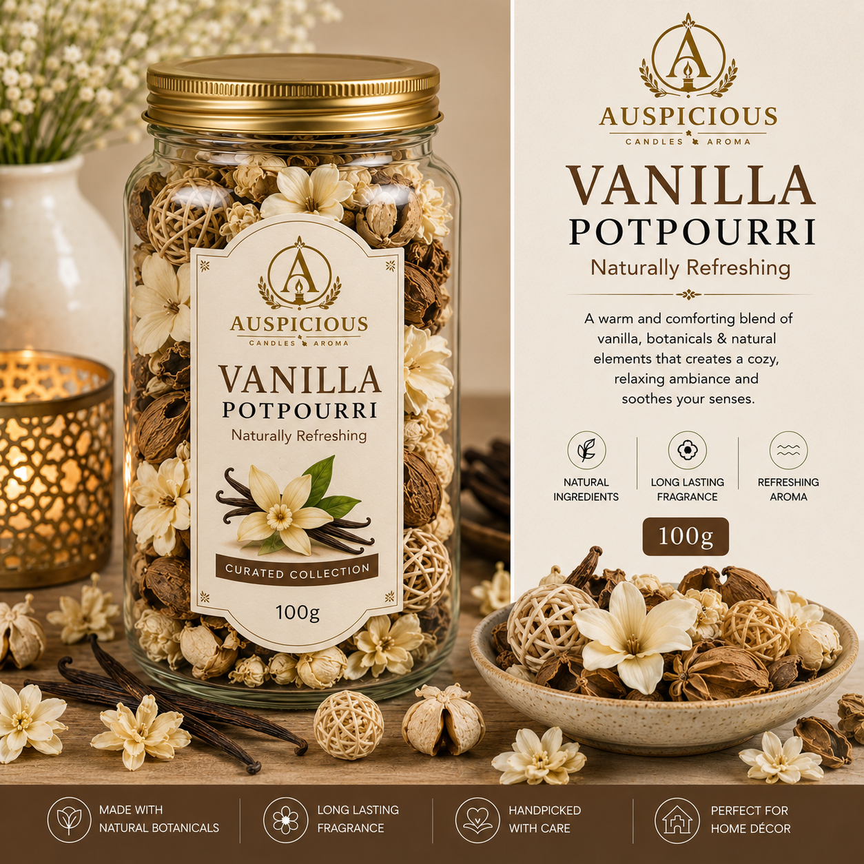 Vanilla Potpourri 100g