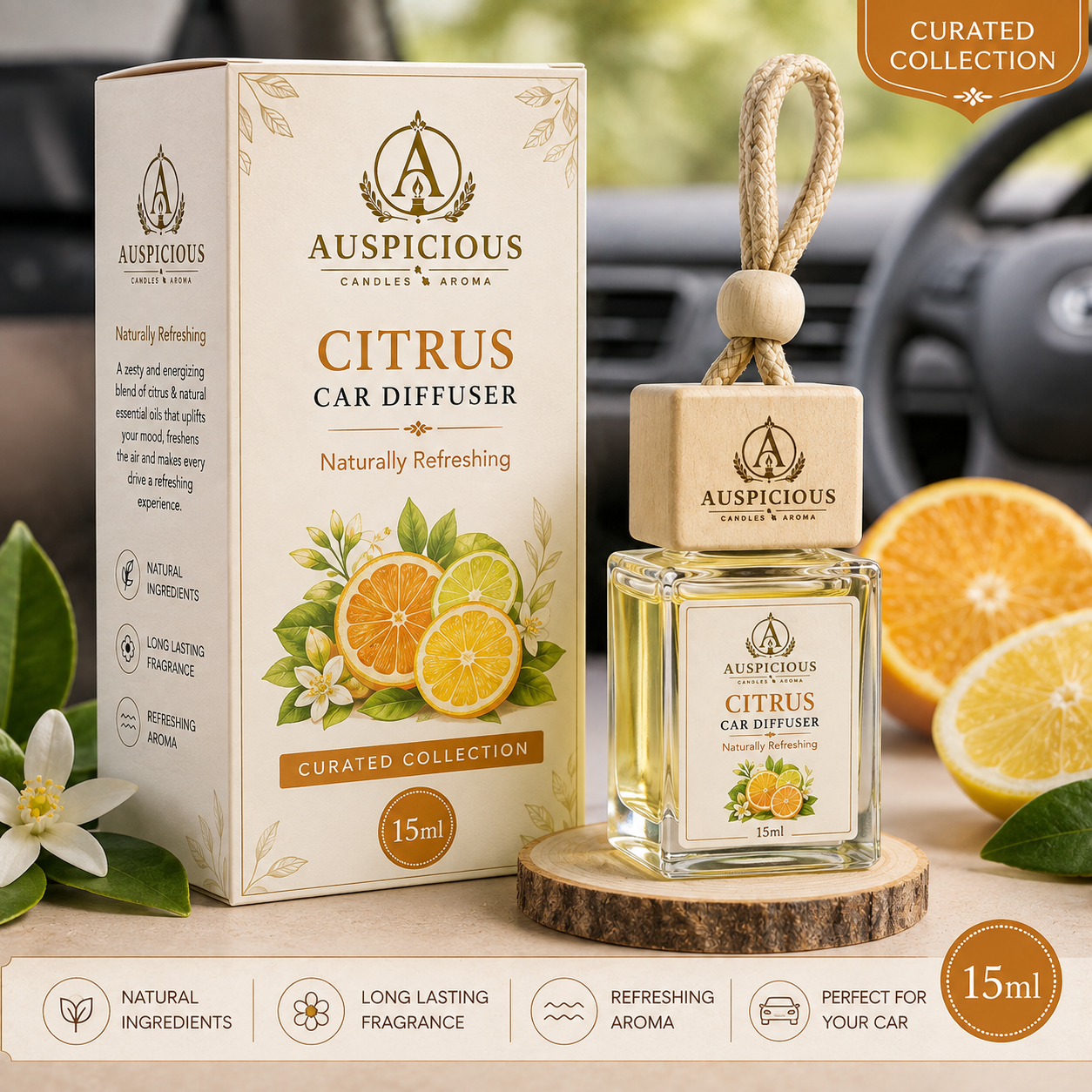 Citrus Car Diffuser 15ml