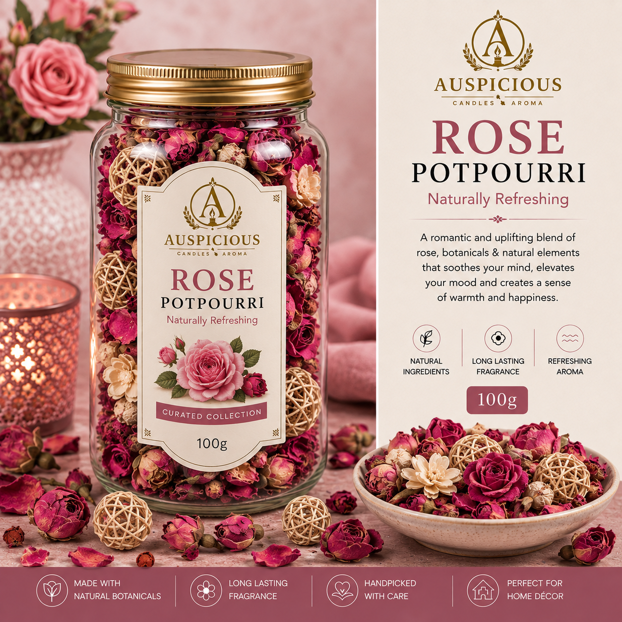Rose Potpourri 100g