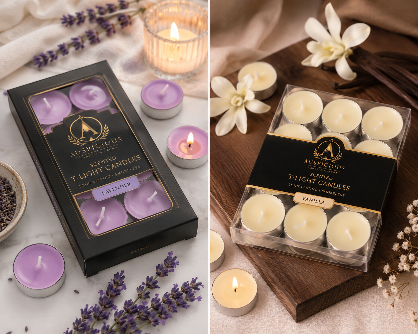 Auspicious Scented Tea Light Candles