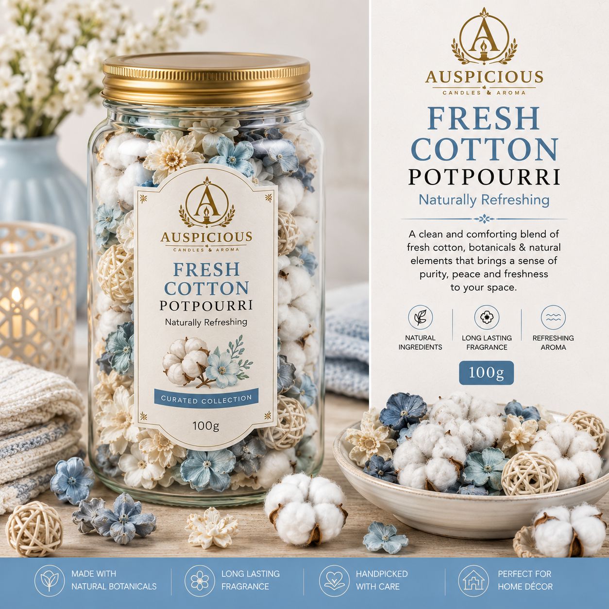 Fresh Cotton Potpourri 100g