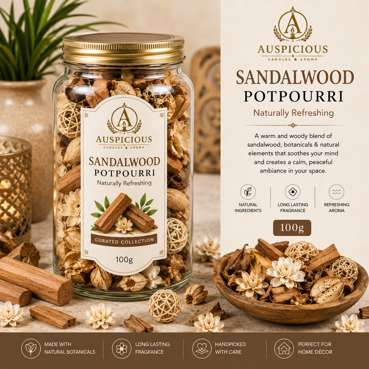 Sandalwood Potpourri 100g