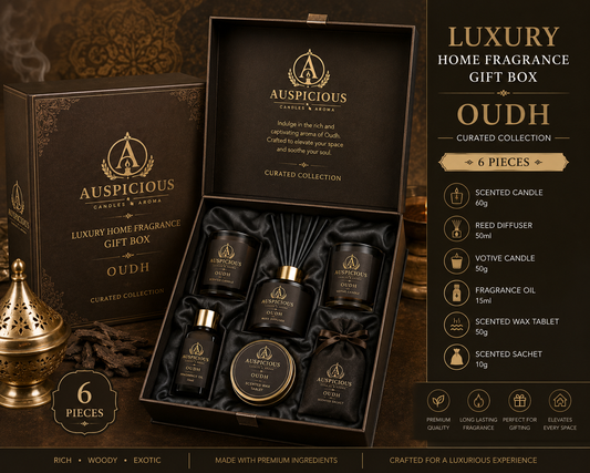 Luxury Home Fragrance Gift Box - 6 Pieces - Oudh