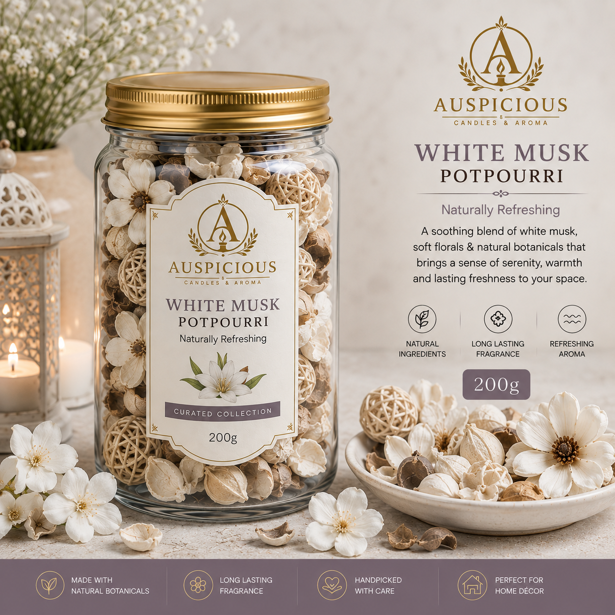 White Musk Potpourri 200g