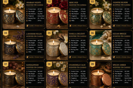 Bergamot Scented Tin Candle 250g