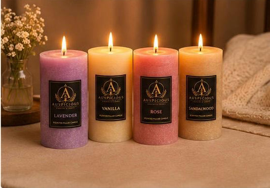 Orange Pillar Candle 3x3 in