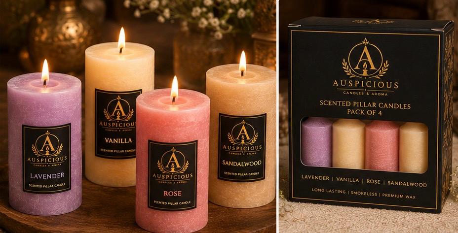 Mix Pillar Candle 1.5x2.5 in