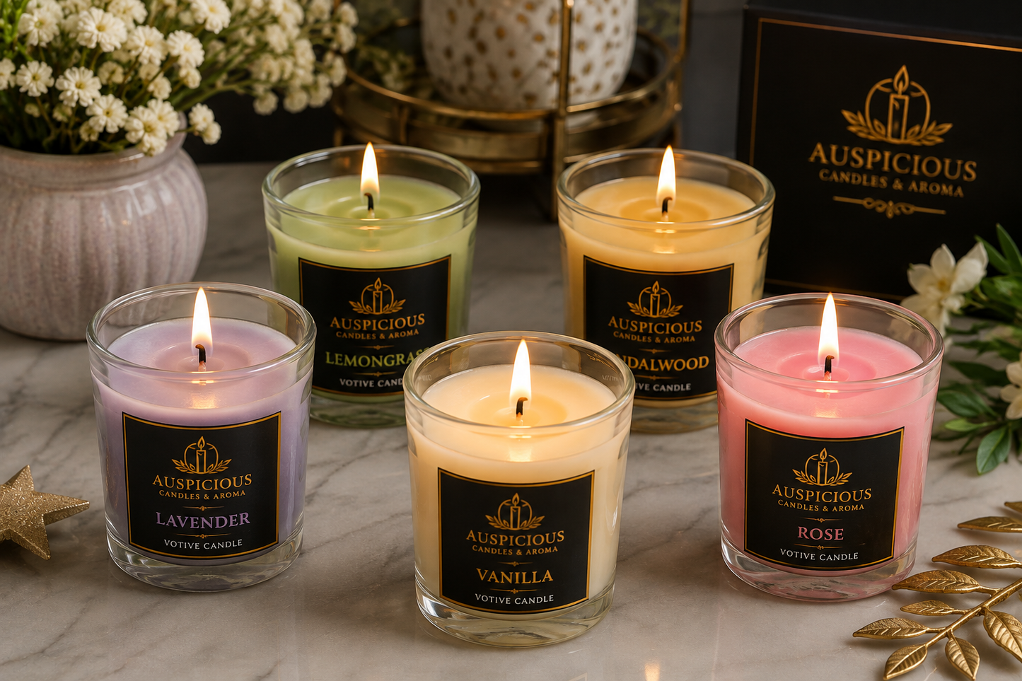 Jasmine Votive Candles - Pack of 12