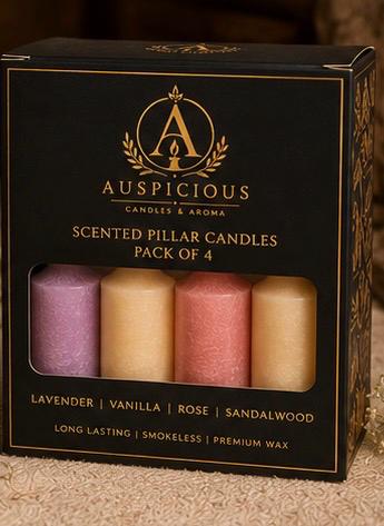 Mogra Pillar Candle 3x3 in