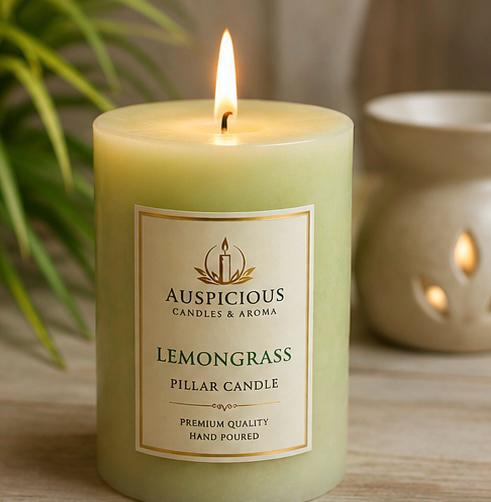 Green Apple Pillar Candle 3x3 in
