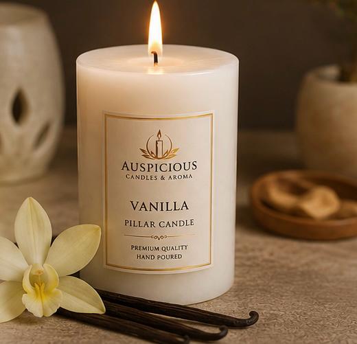 Sandalwood Pillar Candle 3x3 in